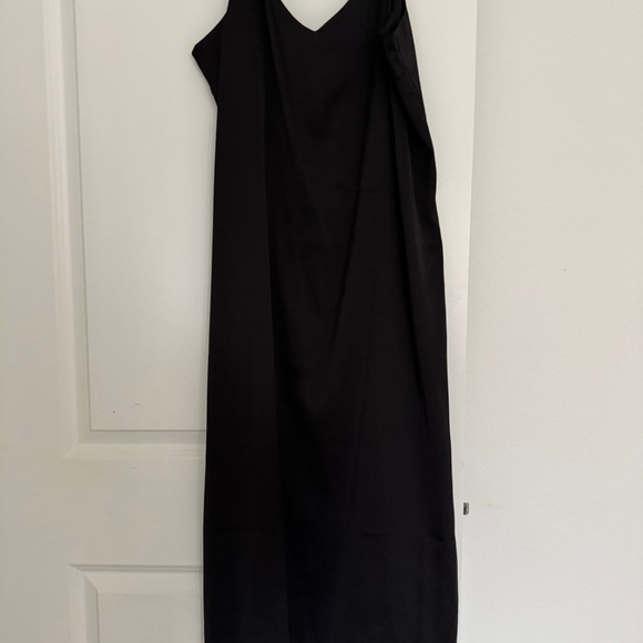 NEW The Drop women’s black satin strap Slip midi dress size XL - Picture 2 of 4